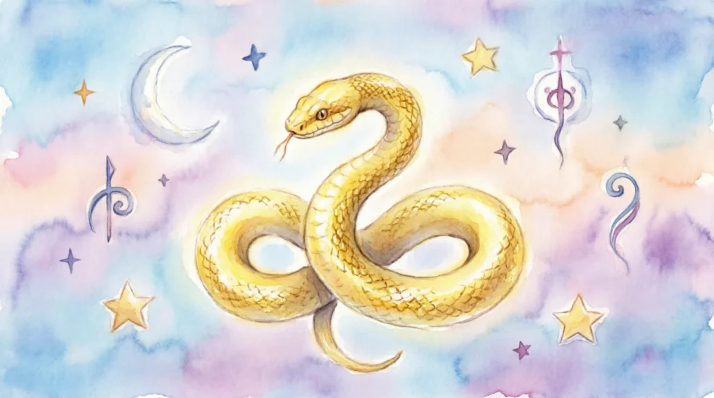 yellow snake dream meaning