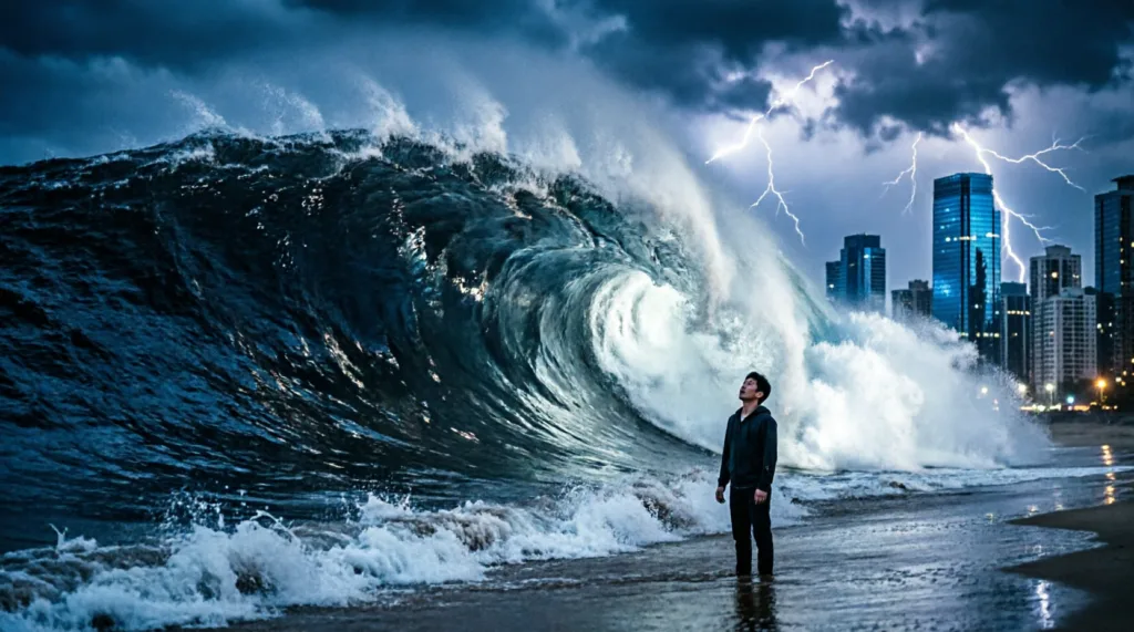 soñar con tsunami