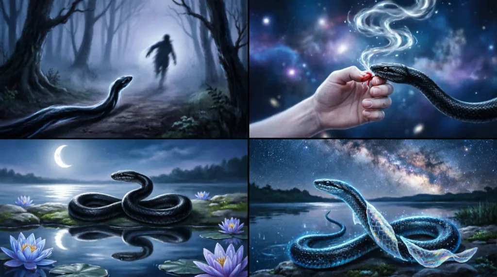 soñar con serpiente negra significado espiritual
