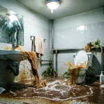 ssoñar con agua sucia desbordada