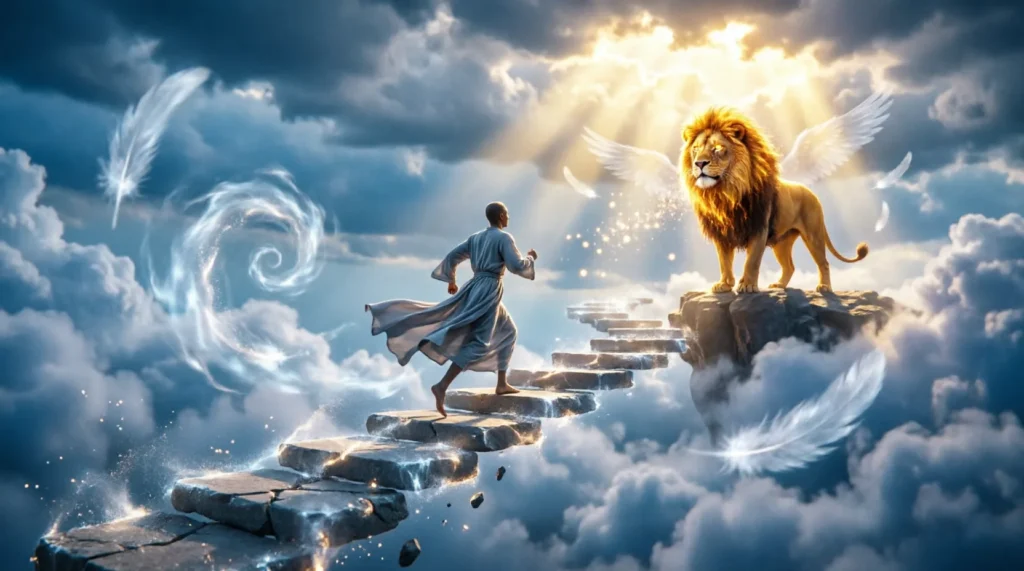 escaping from lion in dream meaning