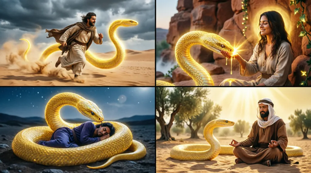 soñar con serpiente amarilla