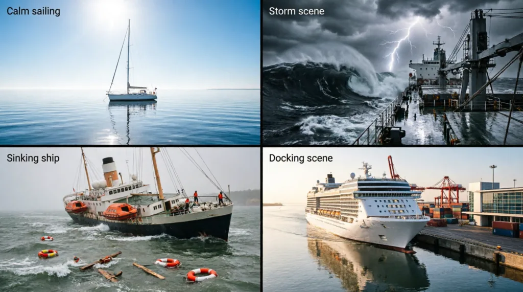 dream about ships