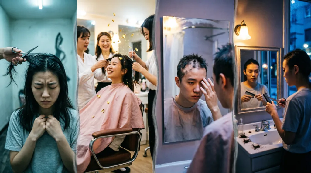 getting hair cut in dream