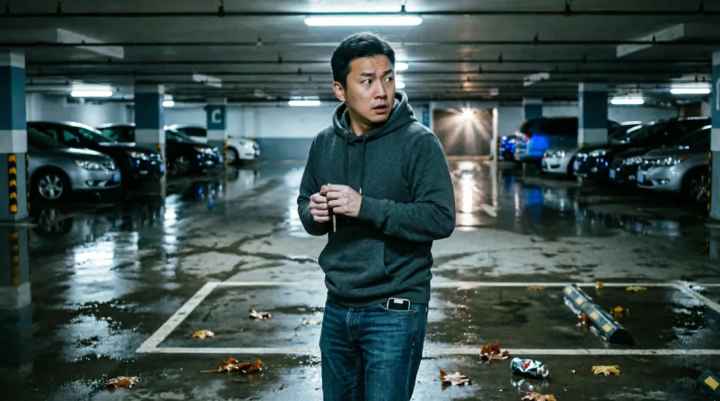 dream about car stolen in parking lot