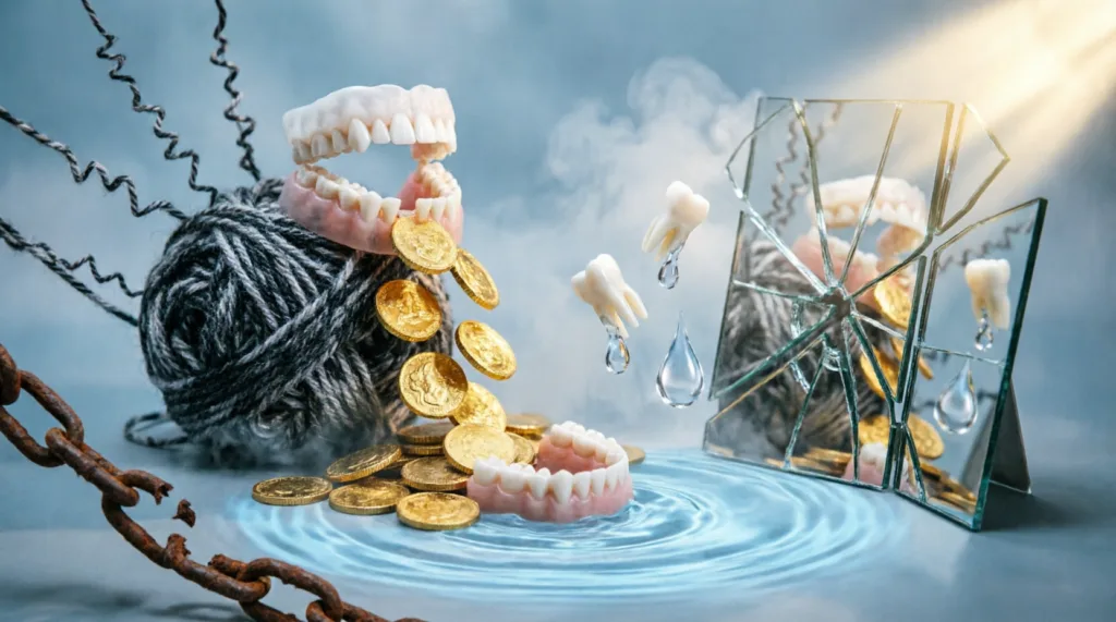 teeth falling out dream meaning money