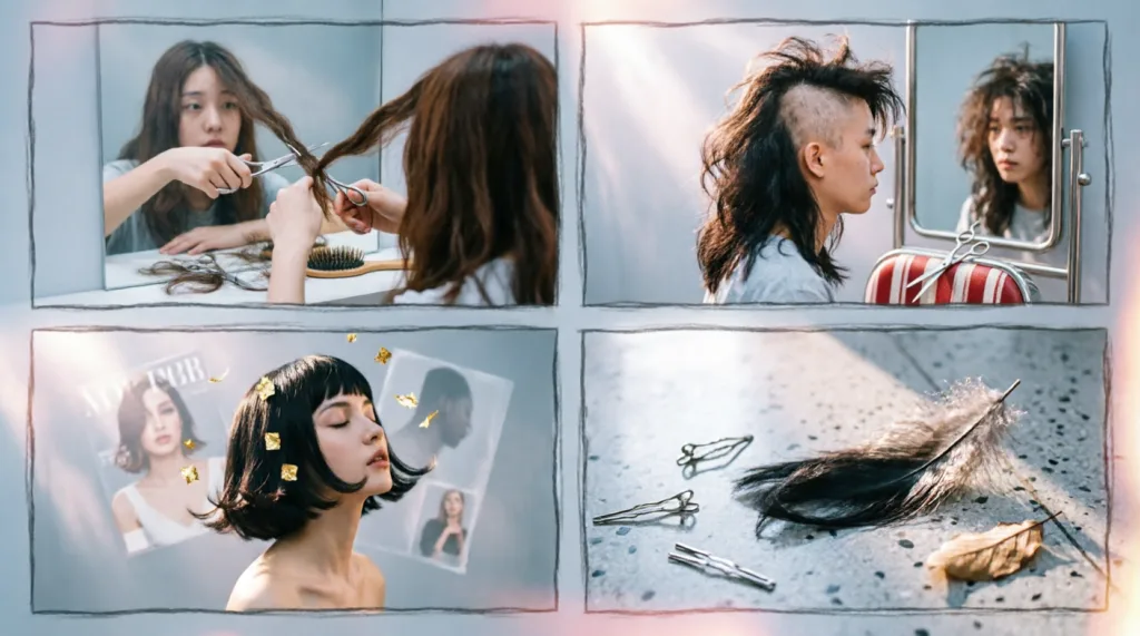 cutting hair in dreams