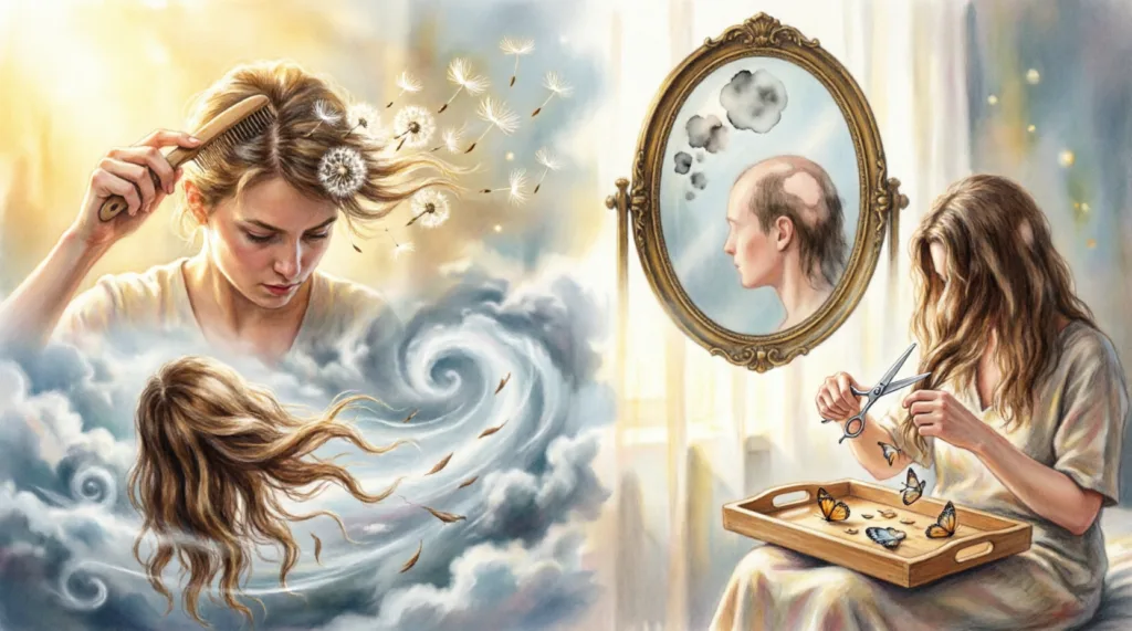 dream about hair falling out