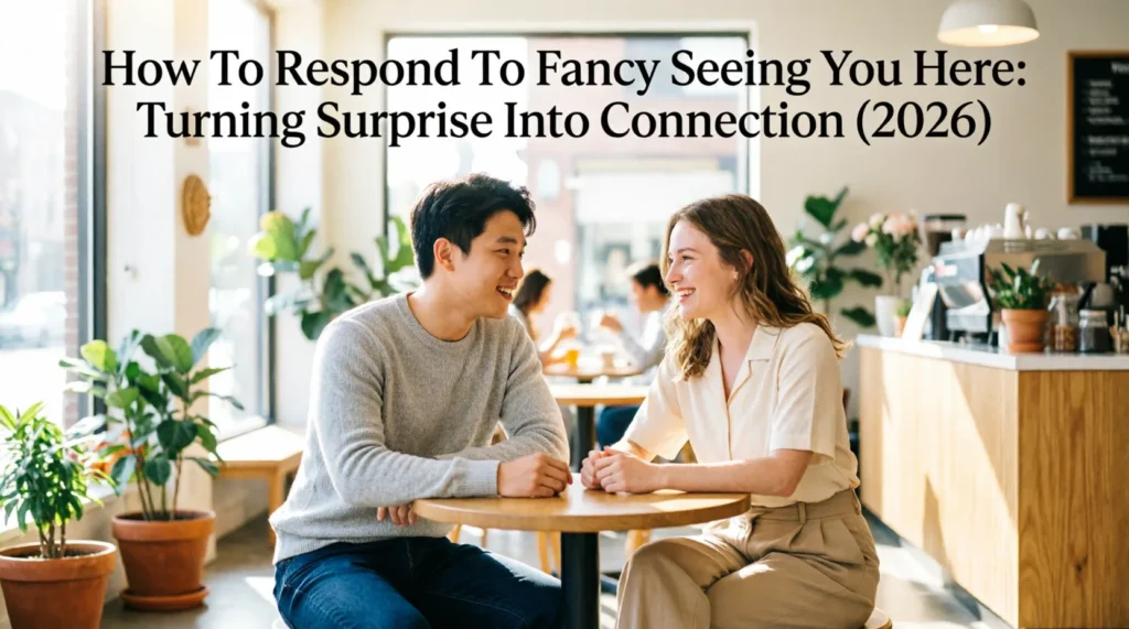 how to respond to fancy seeing you here